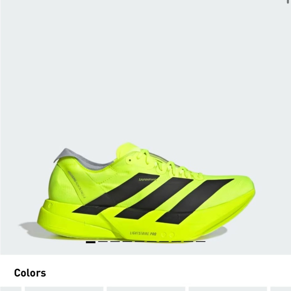 adidas Neon Yellow and Black Athletic Shoes